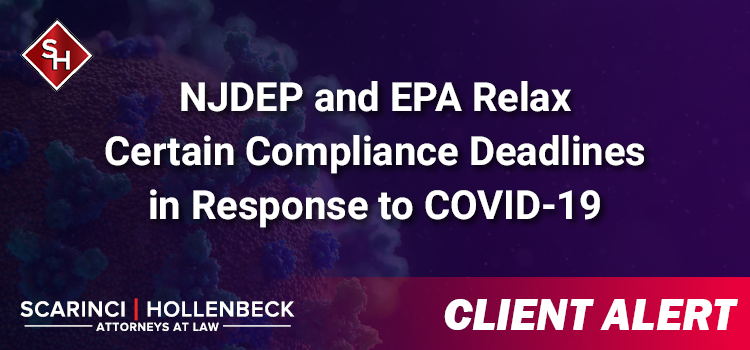NJDEP & EPA Relax Certain Guidelines in Response to COVID-19